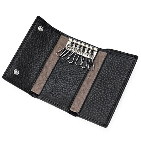 Goldlion Goldlion Fashion Casual Key Case Business Leather Key Case Gift Box Black