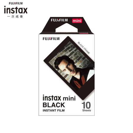 Fuji instax instant mini photo paper black edge 10 sheets for mini7+/9/11/40/90/LiPlay/EVO/hellokitty/Link2