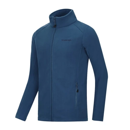 Pathfinder TOREAD fleece jacket male and female couple models autumn and winter outdoor warm jacket fleece underwear charge jacket liner fleece jacket iron blue gray male L