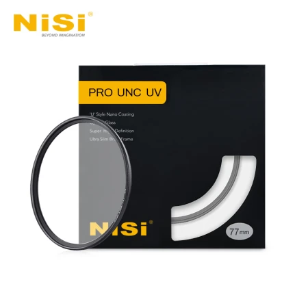 NiSiUNC UV 77mm protective mirror SLR camera lens UV mirror ultra-thin copper frame Nikon Canon filter filter