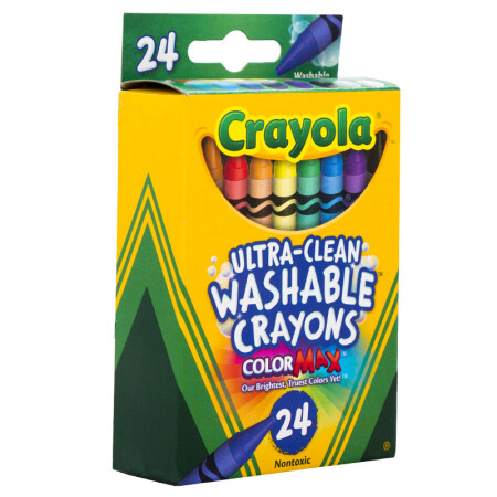 American Crayola Crayola 24 color washable crayon toddler crayon stick children painting colorful stick painting tool children New Year gift 52-6924