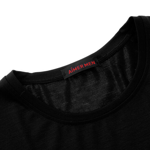 Mr. Aimu [clearing goods and removing] Creative T-shirt round neck men's short-sleeved eagle top NS81D674 Black L (170)