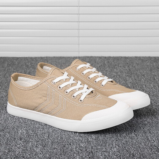 Sakura Make-up Canvas Schuhe Herren Schnüre Frühling und Herbst Low Top Atmungsfreie, vielseitige, koreanische Boardschuhe Flat Heel Fahren Sie lässig einfache weiße Schuhe Männer Weiß (9272) Größe 38
