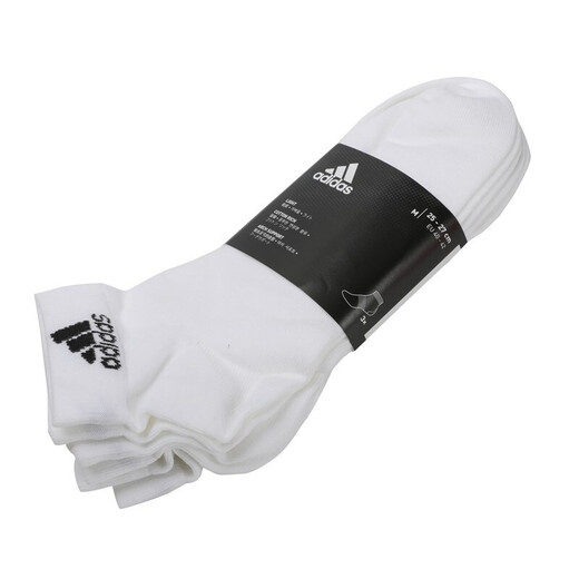 阿迪达斯 （adidas）男袜女袜 新款舒适三双装篮球训练跑步透气运动袜休闲短袜 DZ9435(三双装) M（建议38-42码）