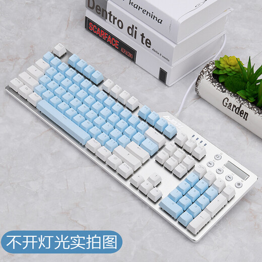Black Jue AK35I Game Machine Keyboard Macro Competitive Cute Girl Pink Office Home Lol Laptop Desktop Computer Internet Cafe Internet Cafe Girl Internet Celebrity Douyin White Blue Black Axis-White Light PBT Version