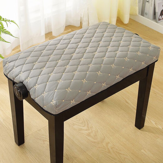 Thickened fabric stool cover rectangular makeup stool square stool cover dressing table stool cover steel 30*40 chair stool cover one technology cloth-dark green