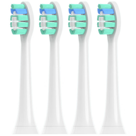 适配 飞利浦（PHILIPS）sonicare电动牙刷头C1C2C3G2/hx673 C2-清洁菌斑型4支()中软毛
