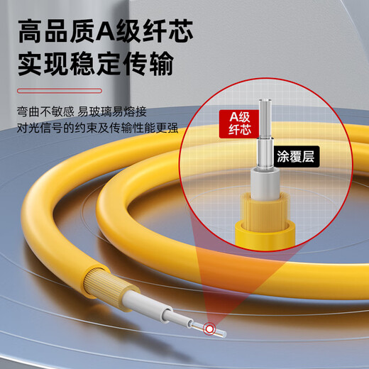 诺可信（Nokoxin）光纤跳线电信级 LC-LC单模双芯 低烟无卤光纤线 收发器尾纤 LC-LC单模双芯跳线/低烟无卤 10米