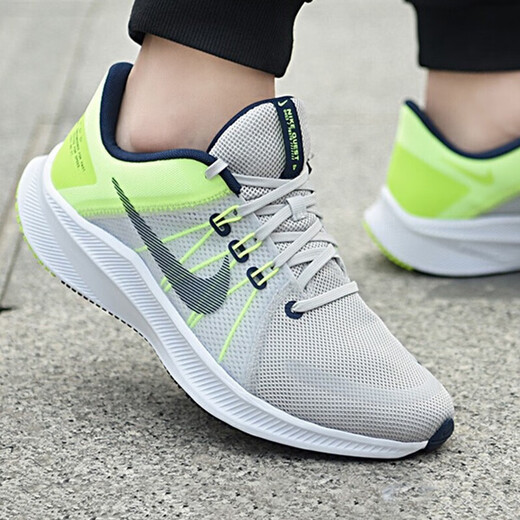 耐克（NIKE）男鞋2025新款夏季Revolution 7健身透气运动鞋跑步鞋休闲鞋子 灰色荧光黄DA1105-003探索者4代 38.5