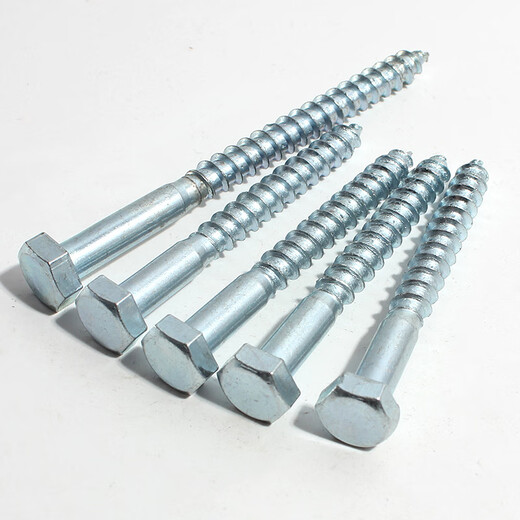 DIN571 external hexagonal wood screw hexagonal wood screw galvanized self-tapping screw 4.8 grade M5M6M8M10 8*60 about 1289 pieces 50 Jin [Jin equals 0.5 kg]