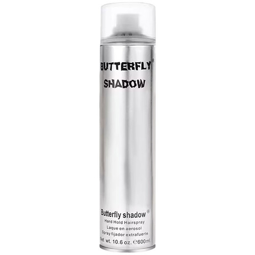Butterfly Shadow Butterfly Yiqing Shadow Hair Spray Spray Setting Men and Femaux Adhésif puissant Adhésif Longueur Flux naturel et Spray de cheveux parfumées 600 ml