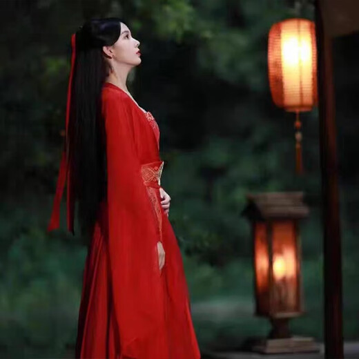 萌客朵 古风发带汉服飘带红色丝带扎头发发绳绑发头绳儿童头饰古装腰带 酒红色【约1.6米】