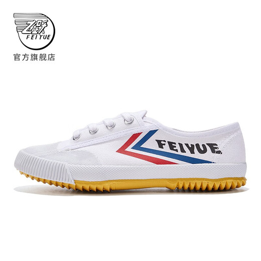 
Feiyue official canvas shoes men's shoes summer breathable women's shoes Shaolin soul track and field jogging shoes couple casual sports shoes men classic white red blue 41 one size larger