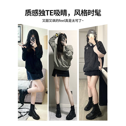 回力官方马丁靴女新品英伦风女士短靴子女鞋2024春季商务鞋切尔西靴女 黑色 37
