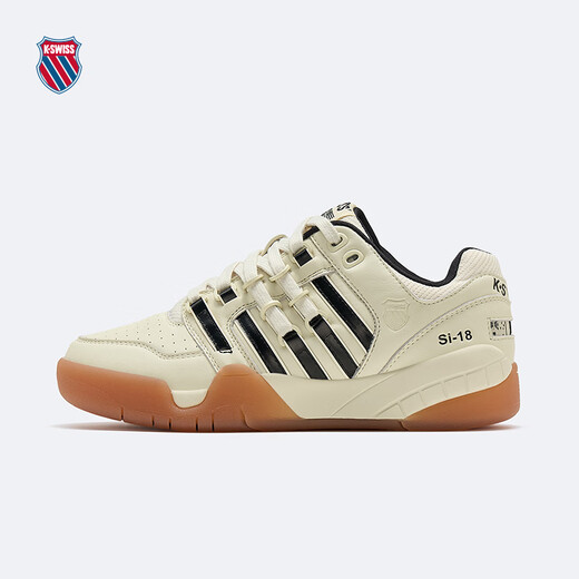 盖世威（K·SWISS）板鞋男女春季新款透气休闲情侣款满贯鞋9275 202芦笋白/纯黑 43