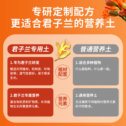 Devodoro Clivia special nutrient soil 5L (five-in-one) gardening green plant flower cultivation organic planting soil composite matrix soil