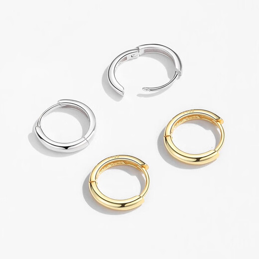 Xinshe S999 Fuß Silberohrringe für Frauen 2025 Neue Style Piercing Ohrringe Ohrringe Stollen Sterling Silber Design hochwertige Ohrringe 12mm [2 Pakete]