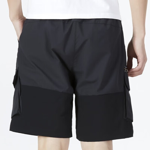 阿迪达斯 （adidas）NEO男装短裤夏季健身训练运动裤宽松透气休闲裤梭织工装五分裤 HC9737/炭黑色  XL
