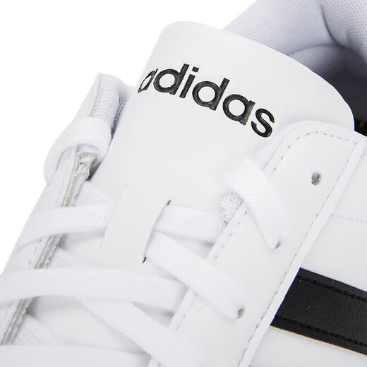 Adidas official ship store men's shoes, new summer three-stripe board shoes, leather sports shoes, wear-resistant casual shoes, men's 9195-white-mainly recommended style 41