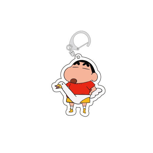 NOYA CRAYON SHIN-CHAN CARTON ACRYLIC DOUBLE COURT DOUBLE COURTE COURTE COURCE SALLE PETIT PENDANT PENDANT DÉCORATION DES CADE