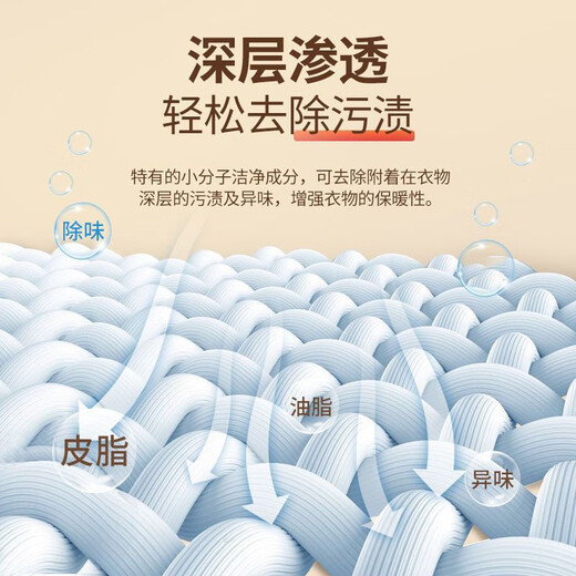 Moyi wool laundry detergent neutral fluffy anti-shrink sweater coat stain removal detergent cashmere sweater special detergent 500ml 1 bottle wool cashmere cleaning agent