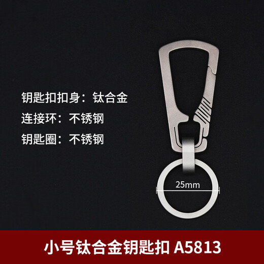 Boy You (BO YOU) Titanium Alloy Car Key Chain Men's Personalized Creative Waist Hanging Multi-function Key Chain A5813