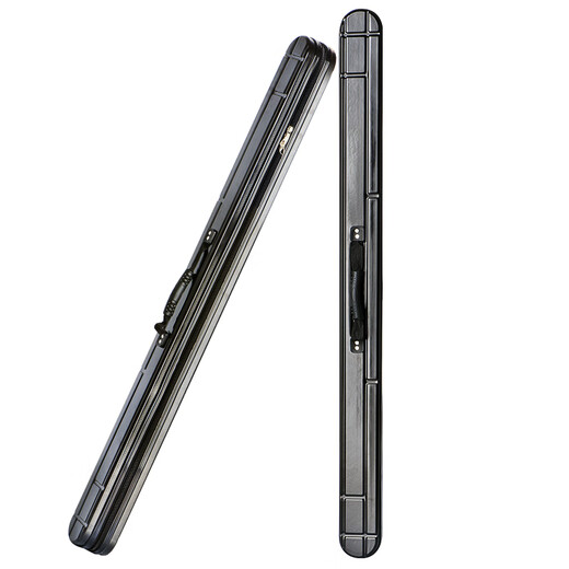 Zhenyou (Grsaed) fishing gear bag, large capacity, waterproof rod bag, hard shell, fall-resistant, wear-resistant, lightweight fishing rod bag, hand rod bag, fishing equipment, fishing bag, checkered black 1.25m*9cm