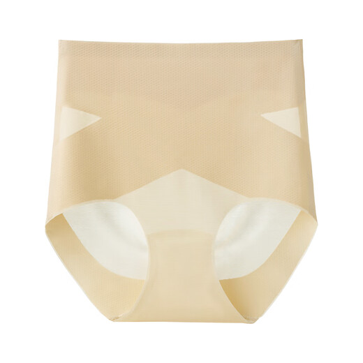 Adore Autumn and Summer Tummy Control Panties Women's High Waist Strong Tummy Tightening Ice Silk Seamless Large Size Thin Hip Lift Waist Shaping Pants Light Gray + Lotus Pink 2 Pairs L 105-125Jin Jin is equal to 0.5kg