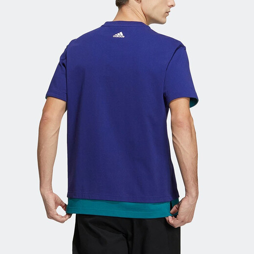Adidas men's new round neck comfortable breathable loose casual short sleeve sports T-shirt DY8763 HE9922 S