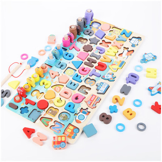 
Bruce building block puzzle digital toy logarithmic board pairing board early education infant and children educational toys 1-3-6 years old gift