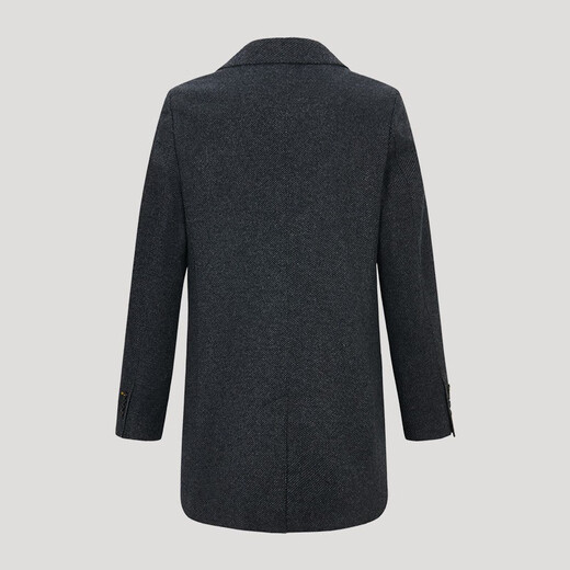 HazZYS Men's Clothing New Woolen Coat Jacket Commuter Wool Knit Coat Men's ABSZH0ADH22 Dark Gray DE M (170/92A 46)