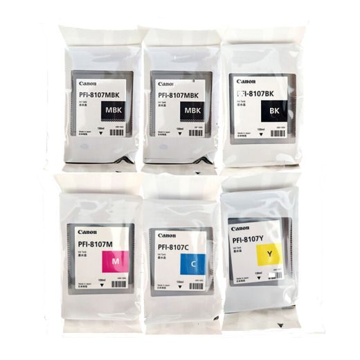 Canon Original PFI-8107/8207 Tintenpatrone IPF671 771 681 781 786 Plotter PFI-8107 Sechs SET 130 ml*6