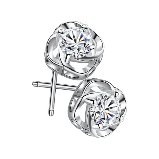 EothPT950 platinum four-leaf clover earrings for girls fashion earrings and earrings Chinese Valentine's Day gift for girlfriend's birthday PT950 platinum four-leaf clover earrings + certificate