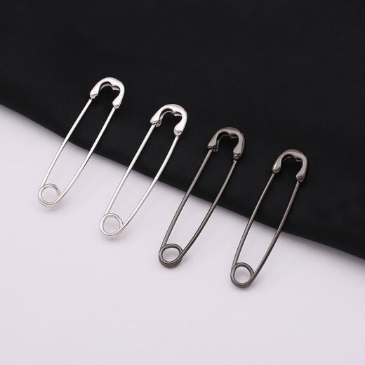 Liuwans kommen in die USA und Korea S925 Tremella-Nadel-Büroklammelohrringe für Frauen Einfache und modische Nadel Ohrringe kalte Windohrschnalle Ohr ED1049-2 kleines Schwarz