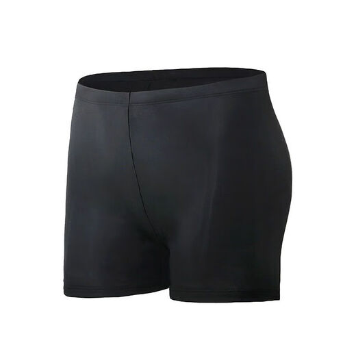 Pisces Rabbit swimming trunks men's swimming cap and swimming goggles two-piece set equipment hot spring flat angle anti-embarrassment trendy brand enlarged quick-drying men's swimming trunks black swimming trunks + boxed nose clip earplugs M M recommends 70-80Jin Jin equals 0.5 kg