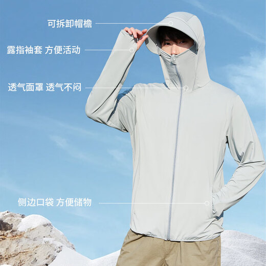 LangSha sun protection clothing for men and women, ice silk style, spring and summer UV protection, ultra-thin breathable outdoor skin clothing, fishing jacket