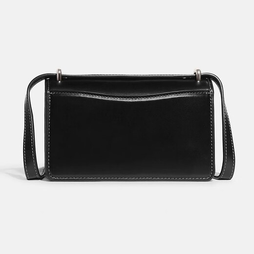 蔻驰（COACH） Bandit Crossbody 女士斜挎包 简约时尚翻盖式单肩包礼物 CD724 黑色