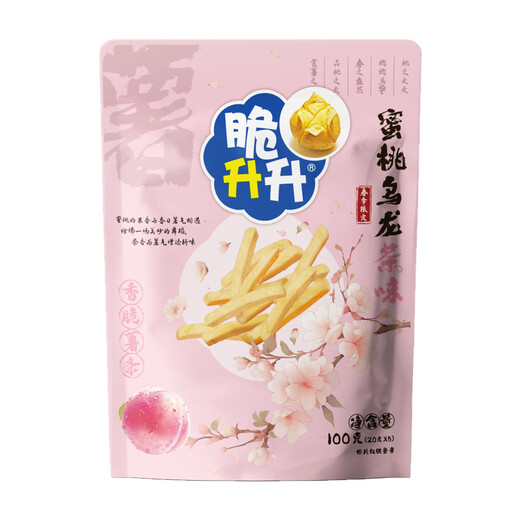 脆升升薯条100g 蜜桃乌龙味 办公室居家休闲零食独立包装非膨化食品小吃