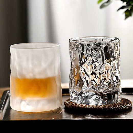 Ekaza Ting glass glacier whiskey beer wine glass XO liquor glass white wine glass water glass hotel household juice cup transparent style 1
