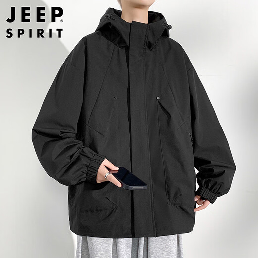 JEEP SPIRIT Jeep jacket men's jacket men's jacket men's autumn and winter casual sports workwear hooded wind clothes