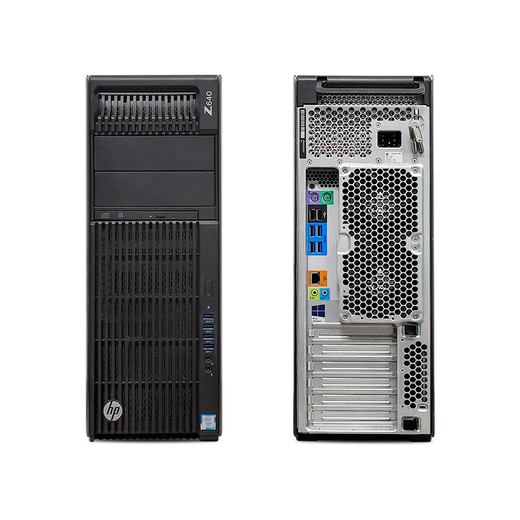HP惠普Z640二手图形工作站双路静音三维建模渲染平面设计美工4K剪辑渲染运算多开仿真工作室电脑主机 95新E5-2687WV4*2/64G/8G显卡