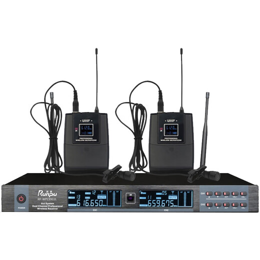 Runpu Runpu Domestic Professional Conference Microphone Wireless One-two Pin Microphone RP-WPL9902L