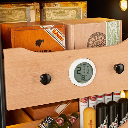 Roussillon Roussillon cigar cabinet, constant temperature and humidity cigar cabinet, custom cigar cabinet, H1200mm LCD WIFI Premium Edition Black 155L Pursuing high standards
