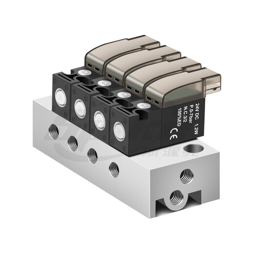 High frequency micro solenoid valve 10MM wide mini air valve 30Hz two-position three-way control valve 24V12V6V vacuum valve 5F manifold