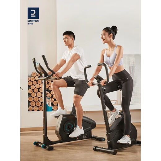 Decathlon exercise bike home fitness power bicycle indoor fitness equipment exercise bike metal black 2077877