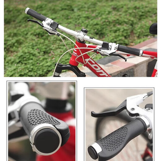 JIEYIDA Mountain Bike Handlebar Cover Bicycle Horn Handlebar Vice Handlebar Handle Cover Grip Bicycle Accessories Cycling Equipment Black (Without Horns) + Installation Tools