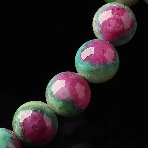 Bhiodha falling plum red emerald bracelet women's niche jewelry round bead single circle bracelet gift 10mm 7mm