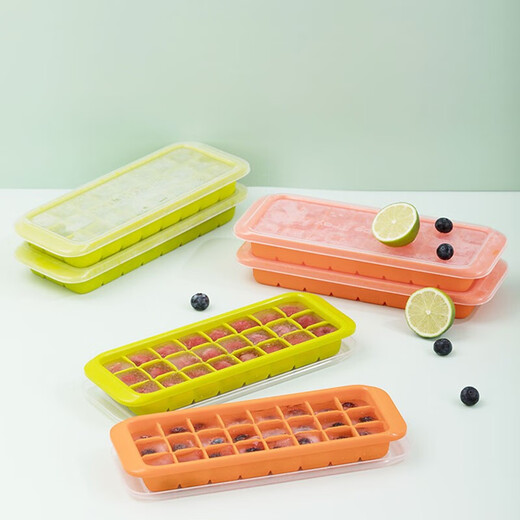 Camellia Besco Eiswürfelbox mit 24 Fächern, unverzichtbar für Bier und Getränke, einfache Eiszubereitung, aus Silikon und leicht herauszunehmen
