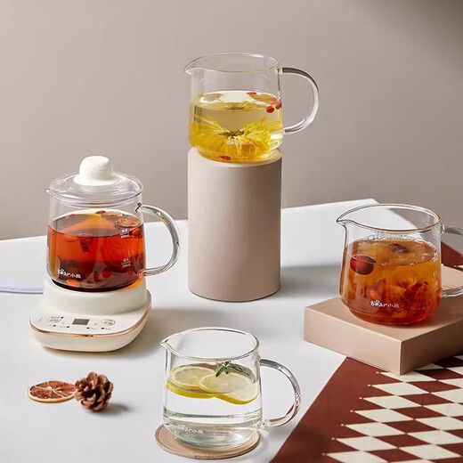 Little Bear YSH-D04C6 Portable Health Pot Office Mini Small 0.4L Tea Maker Glass Home Health Cup Little Bear (YSH-D04C6) 0.4L