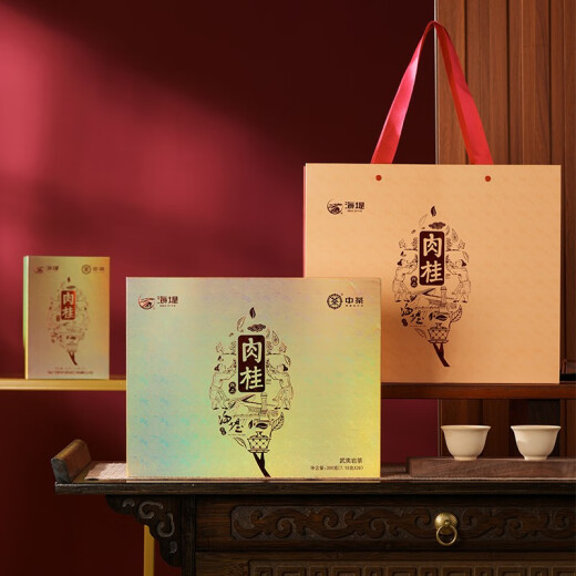 海堤（SEA DYKE）岩茶 肉桂茶乌龙茶礼盒装茶叶礼盒送长辈茶叶送礼 AT676肉桂礼盒200g